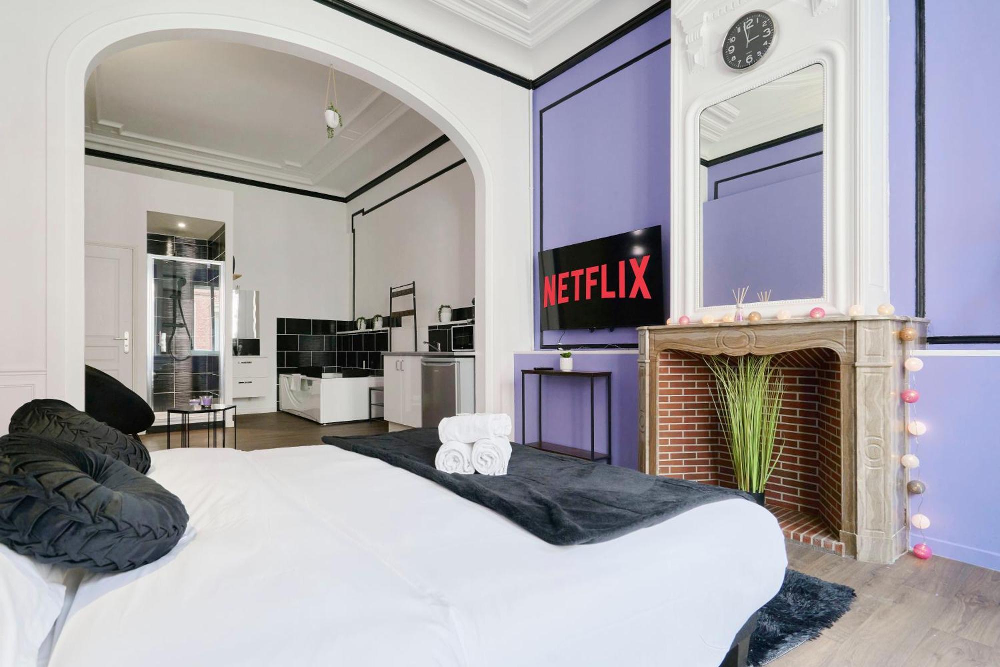 Ferienwohnung Ng Prestige - Lille L Roubaix Trichon - Balneo - Netflix - Wifi Exterior foto