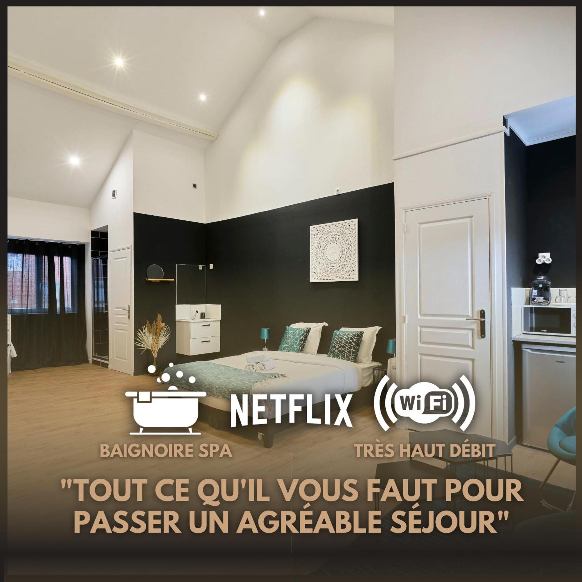 Ferienwohnung Ng Prestige - Lille L Roubaix Trichon - Balneo - Netflix - Wifi Exterior foto