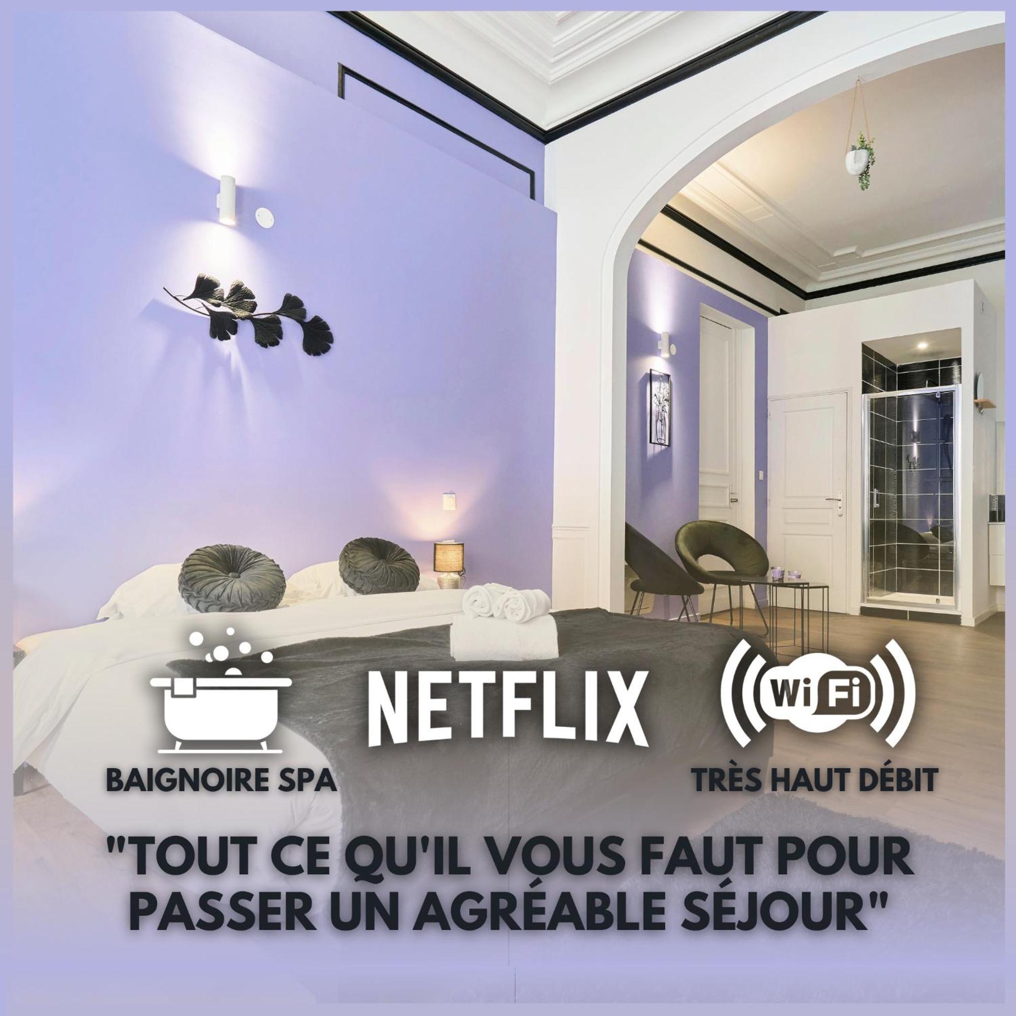 Ferienwohnung Ng Prestige - Lille L Roubaix Trichon - Balneo - Netflix - Wifi Exterior foto